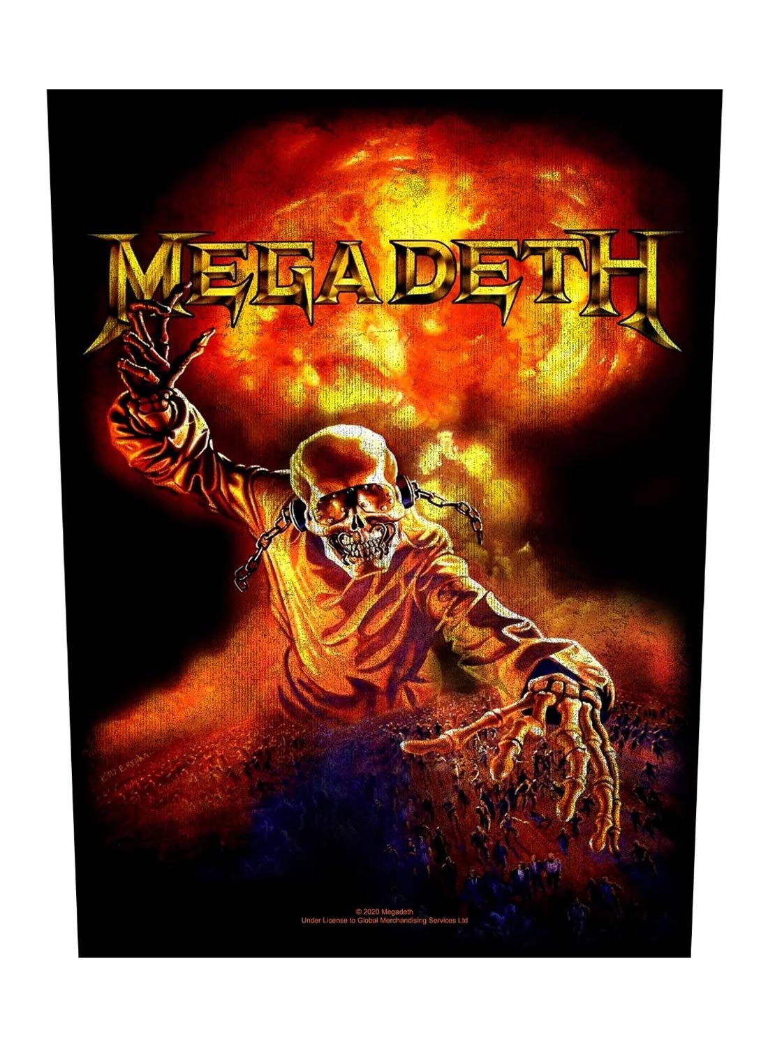 Megadeth Nuclear Back Patch