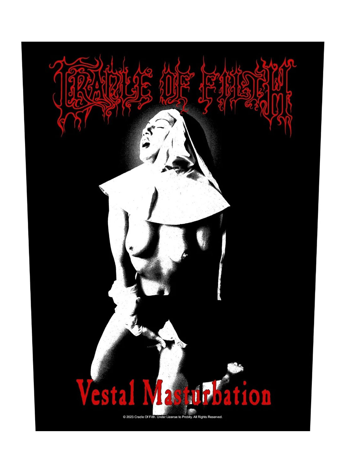 Cradle Of Filth Vestal Masturbation Back Patch