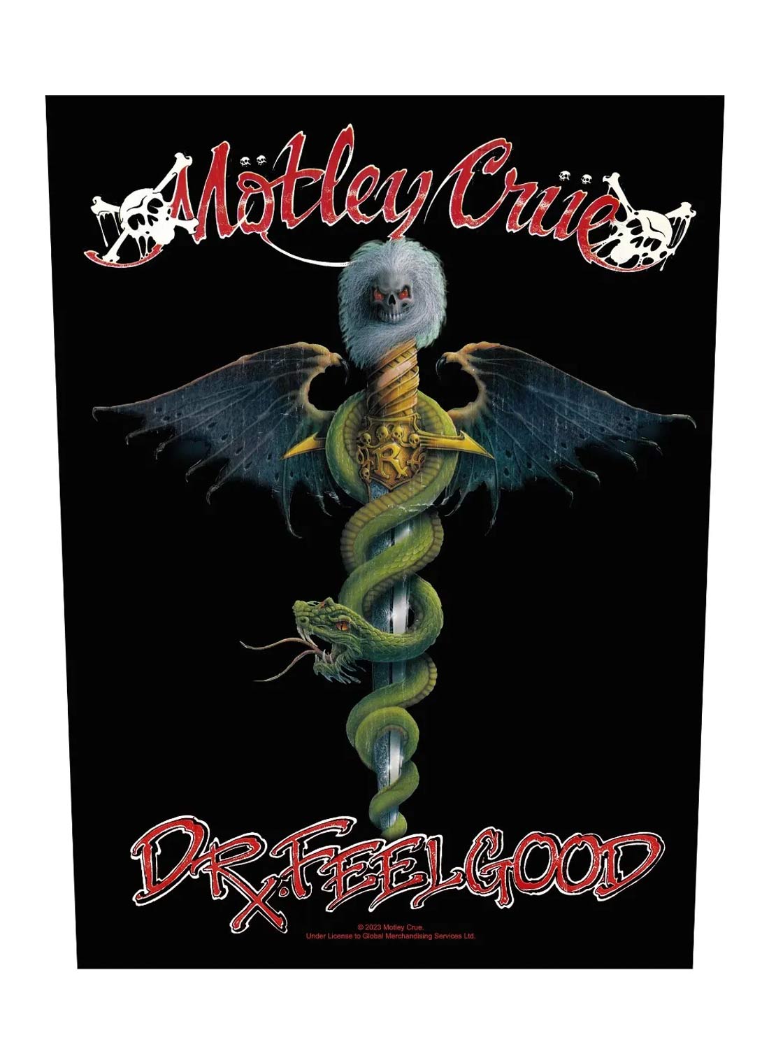 Mötley Crue Dr Feelgood Back Patch