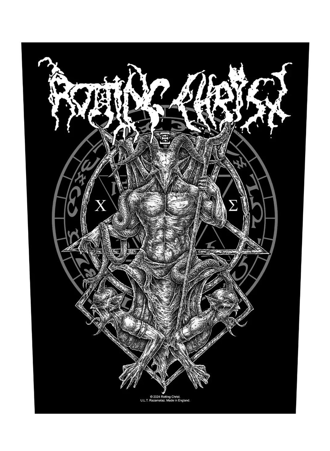 Rotting Christ Hellenic Black Metal Back Patch
