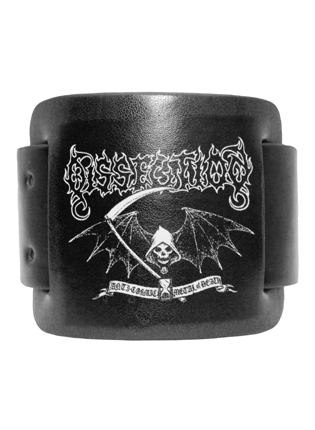 Dissection Leather Wristband