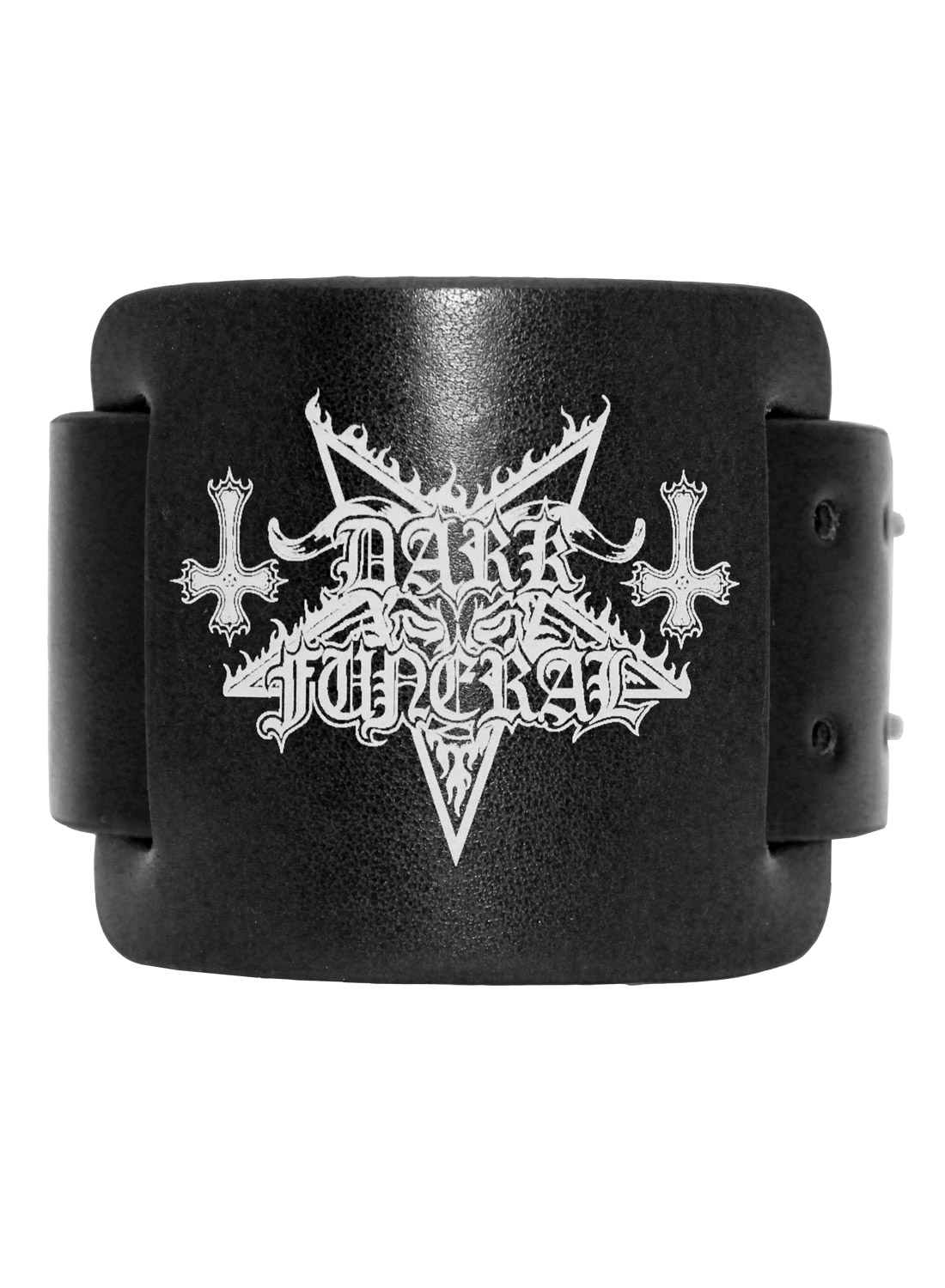 Dark Funeral Leather Wristband