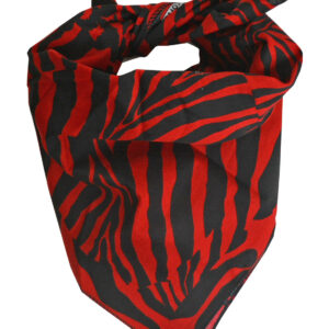 Zebra Bandana Red
