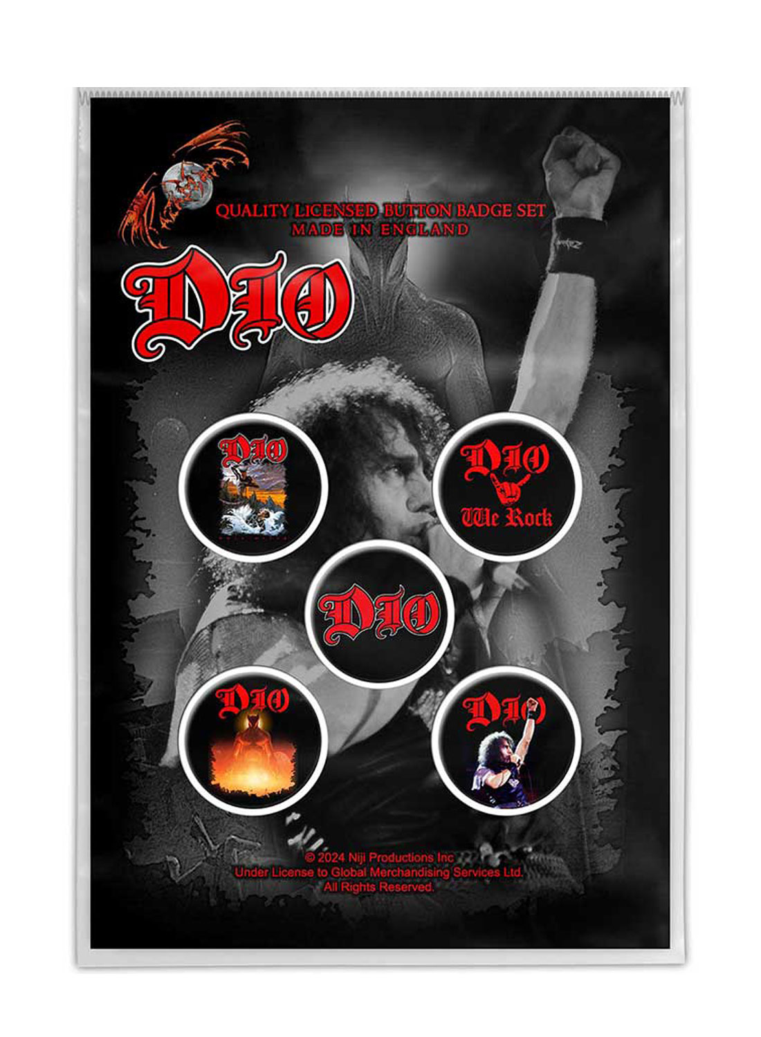 Dio We Rock Badge Pack