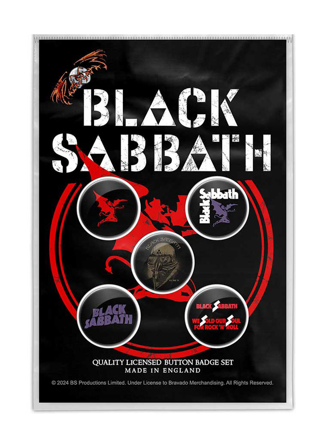 Black Sabbath Red Devil Badge Pack