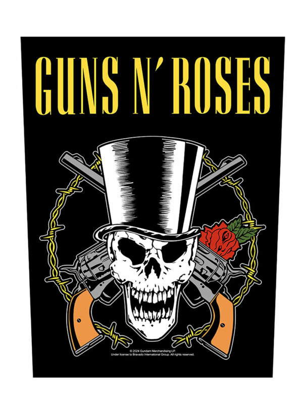 Guns N Roses Skull & Guns Back Patch
