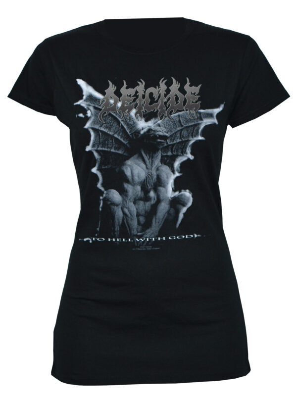 Deicide To Hell With God Gargoyle Girly T