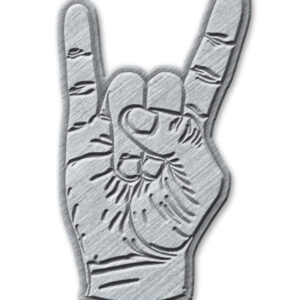 Devil Hornes Metal Pin Badge