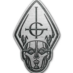 Ghost Papa Head Metal Pin Badge