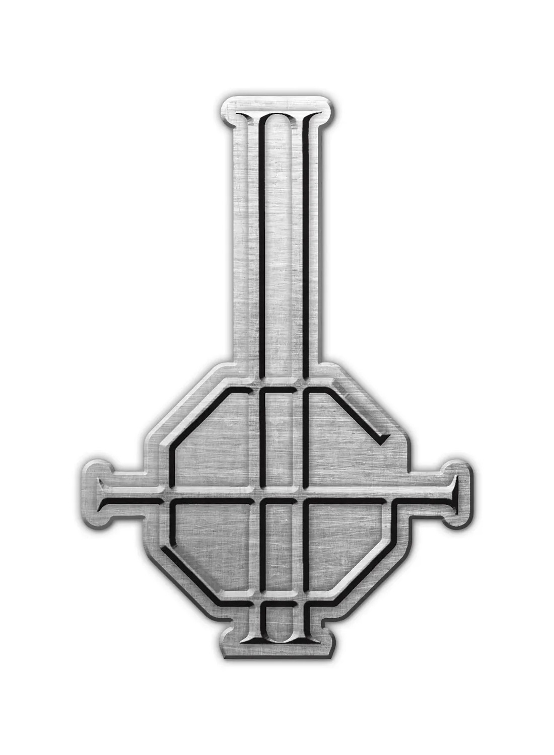 Ghost Grucifix Metal Pin Badge