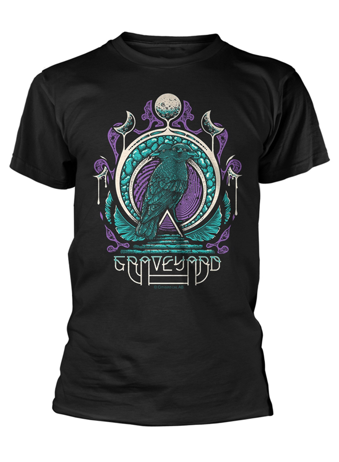 Graveyard Two Headed Bird T-shirt