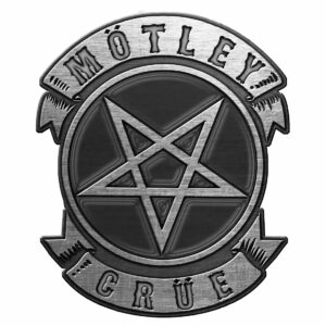 Mötley Crue Pentagram Metal Pin Badge