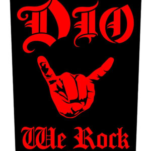 Dio We Rock Back Patch