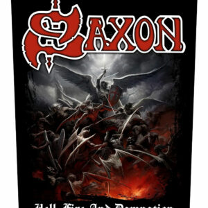 Saxon Hell Fire And Damnation Back Patch
