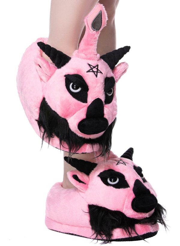 Killstar Dark Lord Slippers Bubblegum