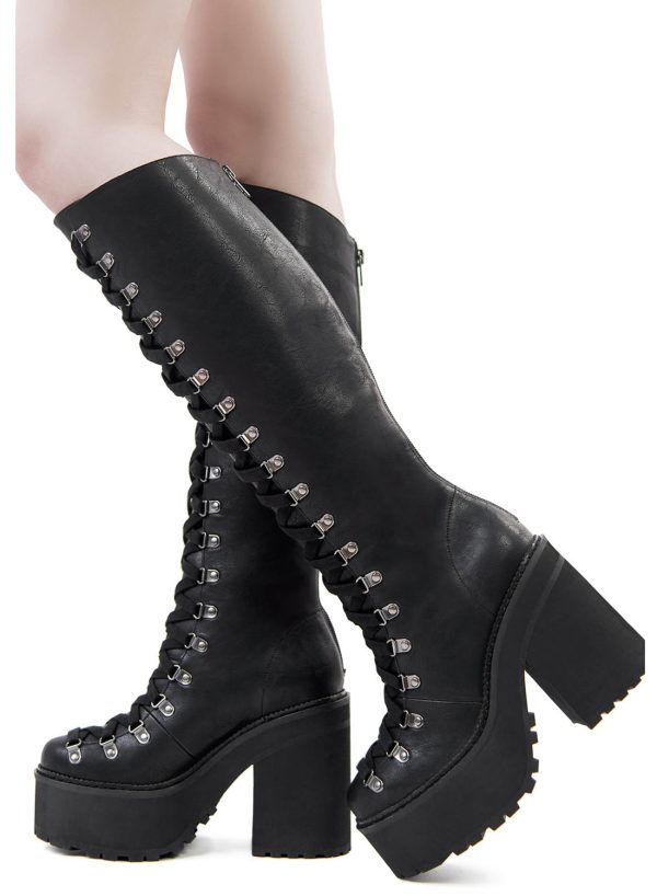 Killstar Bloodletting Knee-High Boots