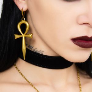 Killstar Resurrection Gold Earrings