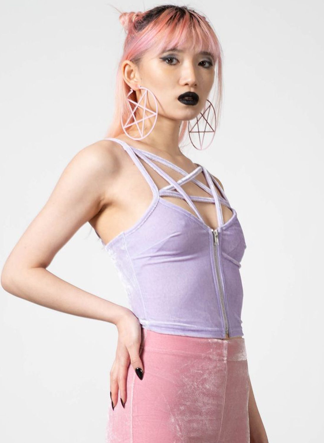Killstar Lost In Sin Lilac Top