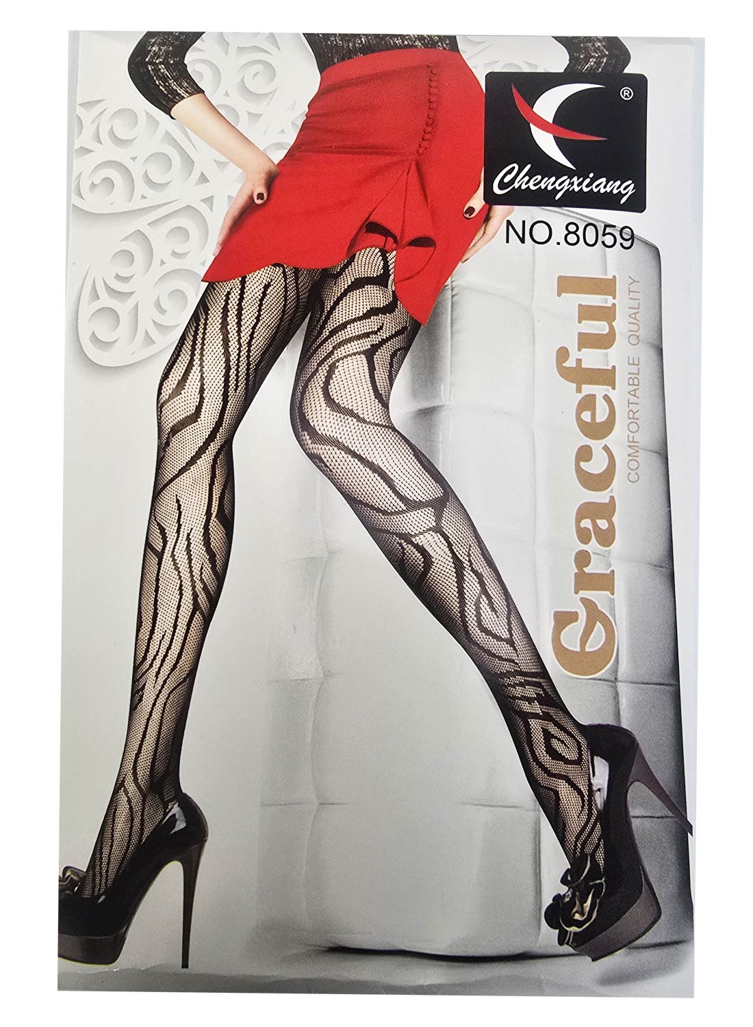 Fishnet Zebra Tights