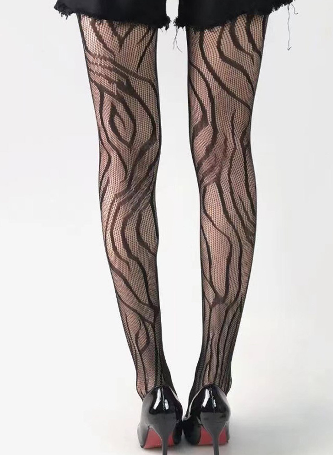 Fishnet Zebra Tights