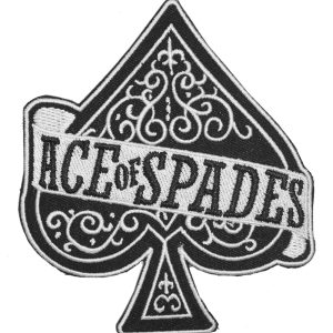Ace Of Spades Embroidered patch
