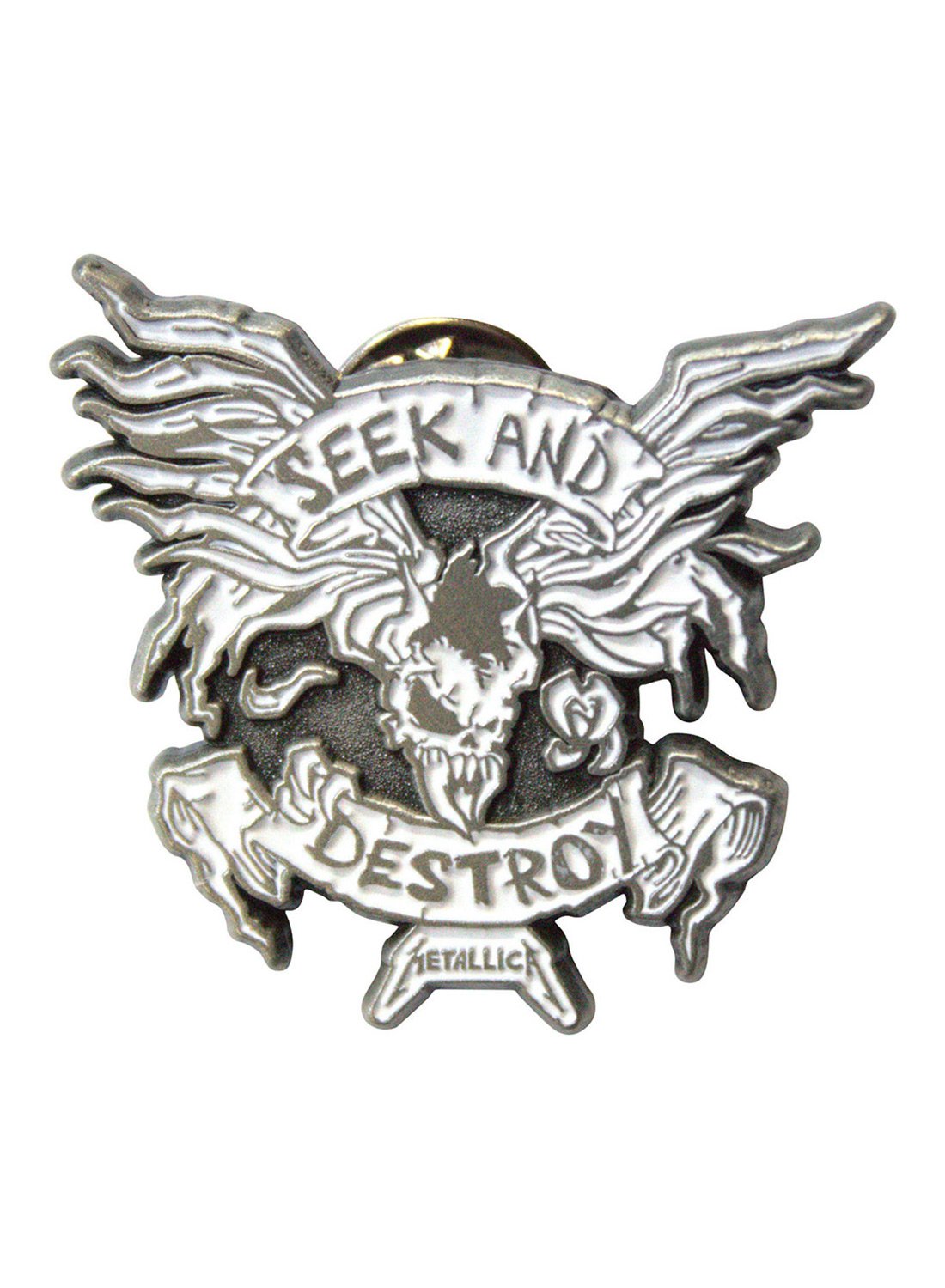 Metallica Seek & Destroy Metal Pin Badge