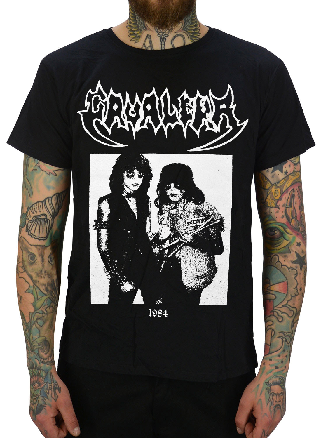 Cavalera Roots T-shirt svart med bandfoto och klassisk 1984 design.