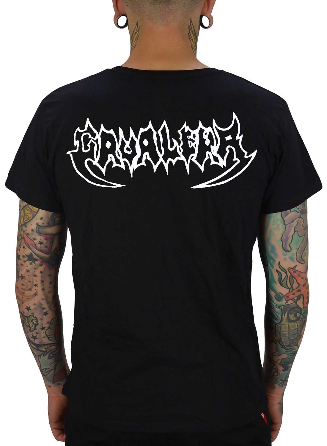 Cavalera Roots T-shirt svart med stor Cavalera logo i vit tryck
